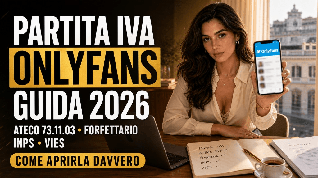 Partita IVA OnlyFans: come aprirla, codice ATECO, tasse [Guida 2026]